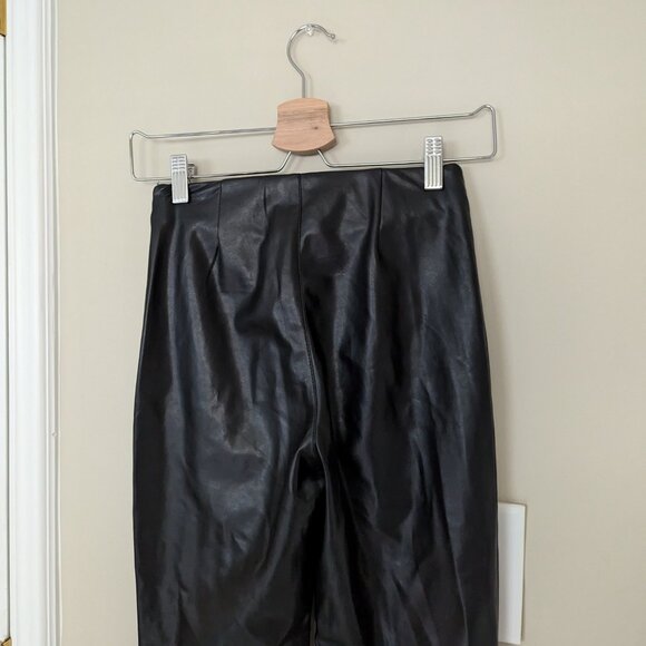 Aritzia Wilfred Elaine Vegan Leather Pants Black Size 0 - Picture 6 of 10